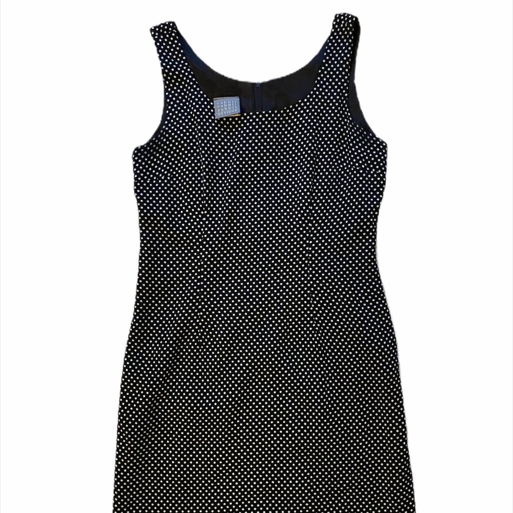 Rabbit Rabbit Rabbit Blue & White Polka Dot Dress - image 1